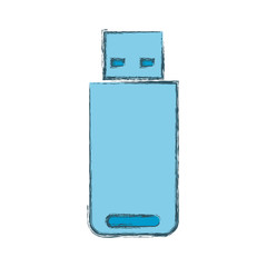 USB connection technology icon vector illustration graphic design
