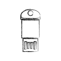 USB connection technology icon vector illustration graphic design