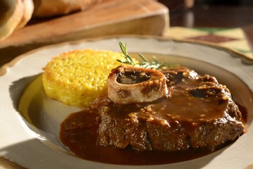 Ossobuco with Risotto milanese
