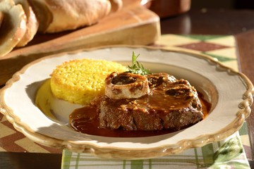 Ossobuco with Risotto milanese
