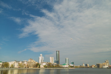 Fototapeta na wymiar horizontal panorama of the city