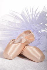 New ballet slippers for classical dance with tulle dress