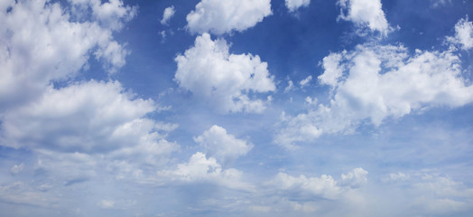 Cloudy blue sky background