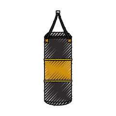 Boxing bag equipment icon vector illustration graphic design