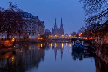 Fototapeta na wymiar Strasbourg. The Church of the Reformation.