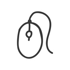 Mouse computer device icon vector illustration graphic design