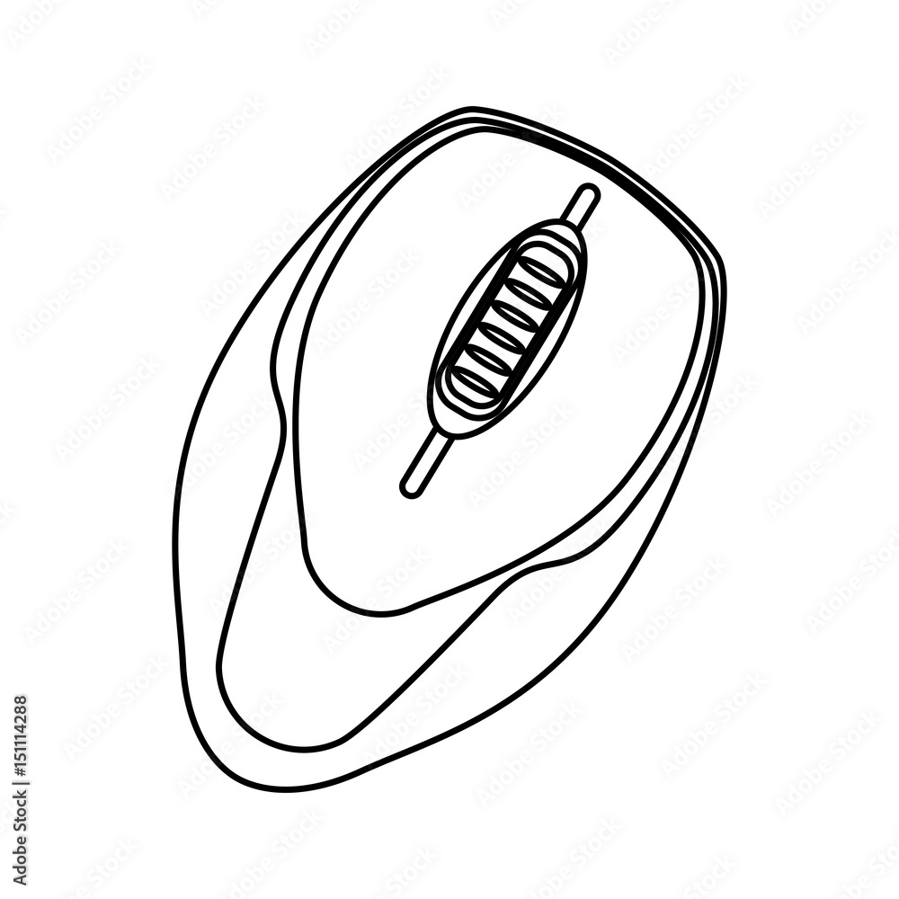 Poster mouse computer device icon vector illustration graphic design