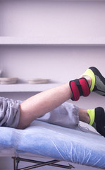 Naklejka premium Physical therapy physiotherapy