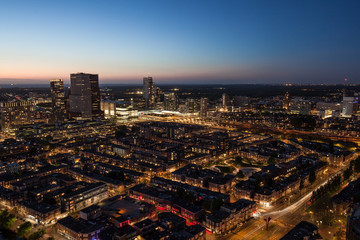 Fototapeta na wymiar The Hague on evening