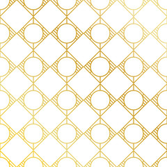 Golden seamless pattern background