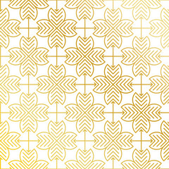 Golden seamless pattern background