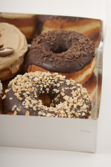 pack of donuts on a white background