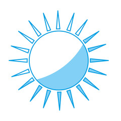 sun icon over white background. vector illustration