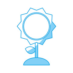 flower plant icon over white background. vector illustration