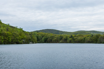 Skyline of Bear Mountain State park From Fort Montgomery in Upstate New York