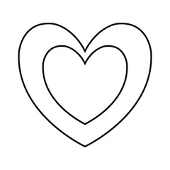 heart icon over white background. vector illustration