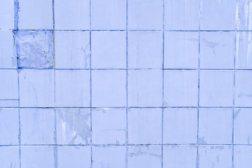Background, texture square tiles, blue on the whole frame. Horizontal frame