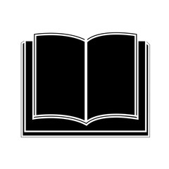 academic book icon over white background. vector illustration