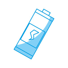 battery icon over white background. vector illustration