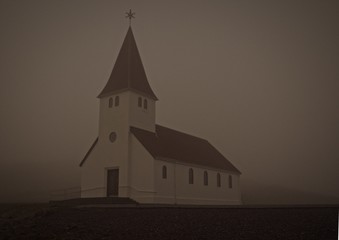 Fototapeta premium Iceland Lutheran church in Vik