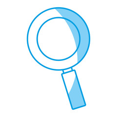 magnifying glass icon over white background. vector illustration