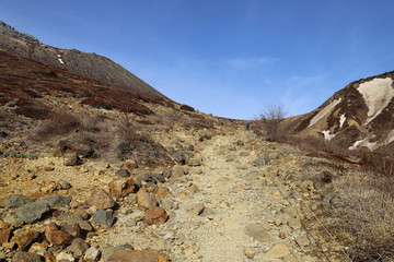 那須岳の登山道