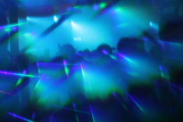 Fototapeta na wymiar disco lights synthwave hologram abstract lights nightclub dance party background