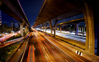 Fototapeta na wymiar Traffic on the busy Inter-City Expressway