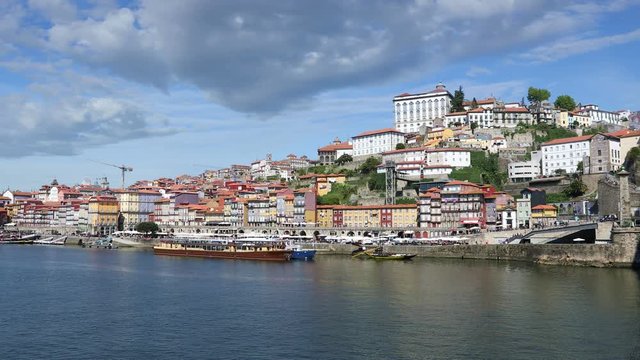 Porto city view at sunny summer day, Portugal
