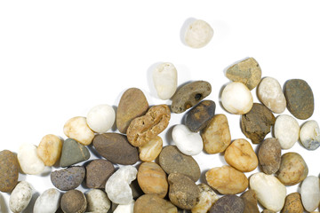 Stone isolated on white background