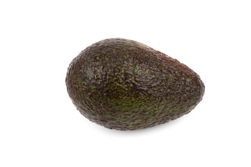 Avocados on a white background