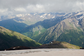 Walking of the mountains of the Elbrus region