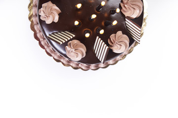 Half of chockolate birthday cake