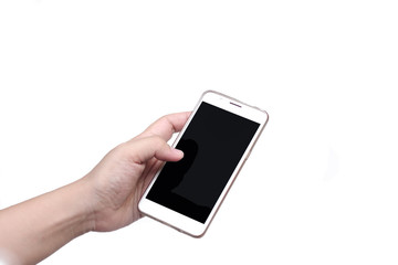 woman holding smart phone