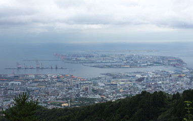 Naklejka premium 摩耶山から神戸港を臨む