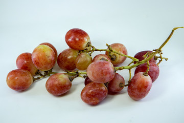 fresh grape isolated on white