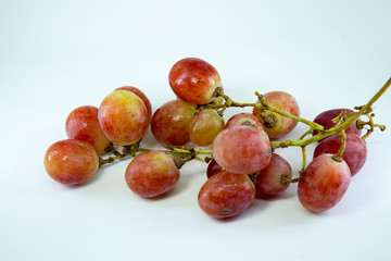 fresh grape isolated on white