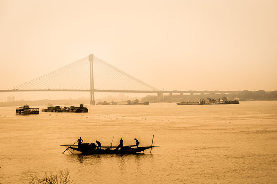 Hooghly River , Kolkata, India