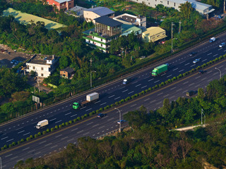 highway overlook at Sanxia,New Taipei City,Taiwan