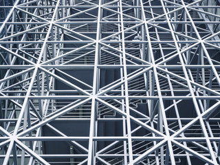 Architecture detail Modern design triangle Metal steel Structure