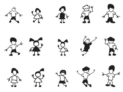 doodle kids icons