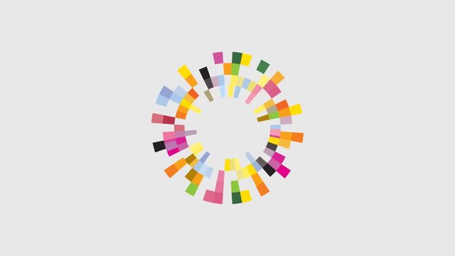 Creative circle abstract footage design template. Corporate business technology creative symbol.Motion graphic.4K,29.97 fps