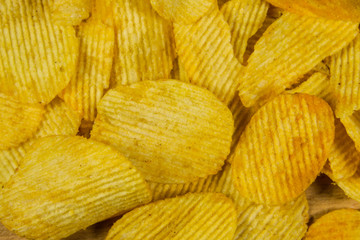 Potato chips background