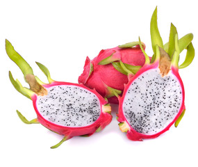 Dragon fruit isolated on white background