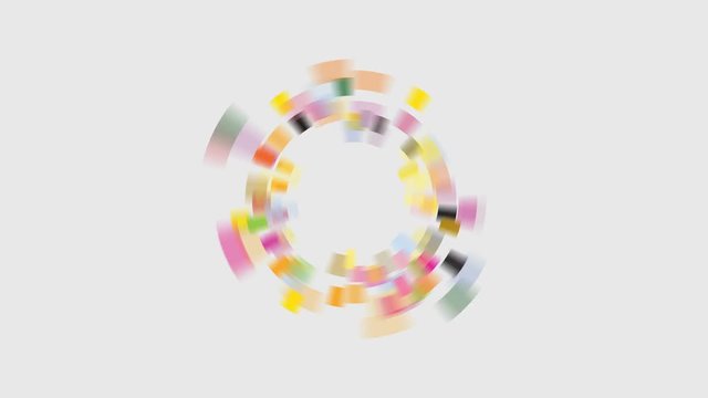 Creative circle abstract footage design template. Corporate business technology creative symbol.Motion graphic.4K,29.97 fps