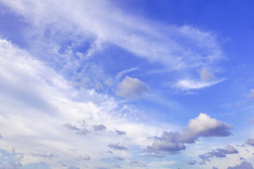 Sky / blue sky background with clouds / Sky with clouds