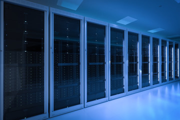 server room or server computers