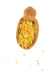 bulgur cereal isolated on white
