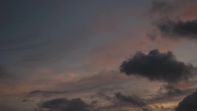 Time-lapse Colorful sunset or sunrise wtih clouds movement background.
