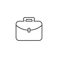 Suitcase vector icon. Luggage illustration in line style.